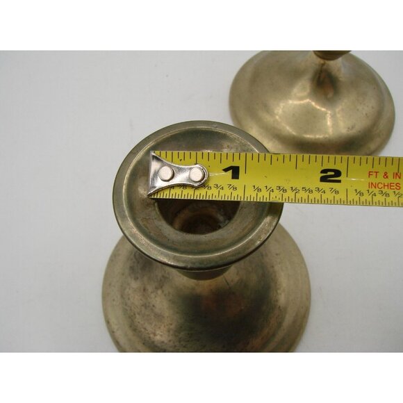 International Silver Co Candlestick Holders Lot 2 Shorties 4" Home Decor Vintage - Picture 12 of 12